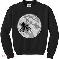 Bigfoot In The Moon Sasquatch Kids Sweatshirt thumb 0