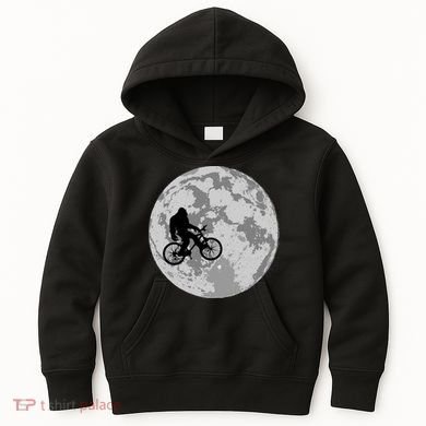 Bigfoot In The Moon Sasquatch Kids Hoodie