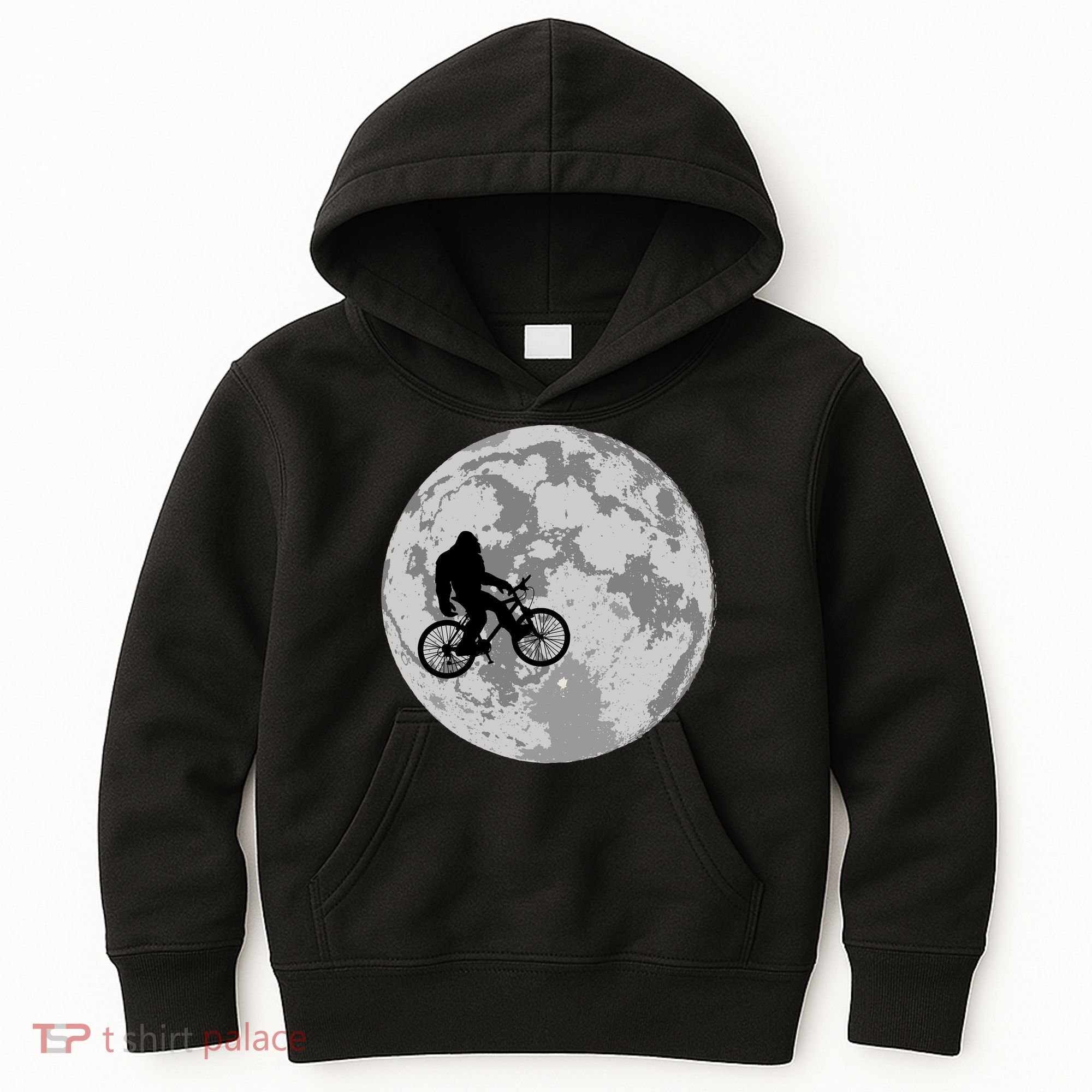 Bigfoot In The Moon Sasquatch Kids Hoodie