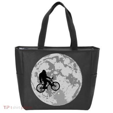 Bigfoot In The Moon Sasquatch Tote Bag