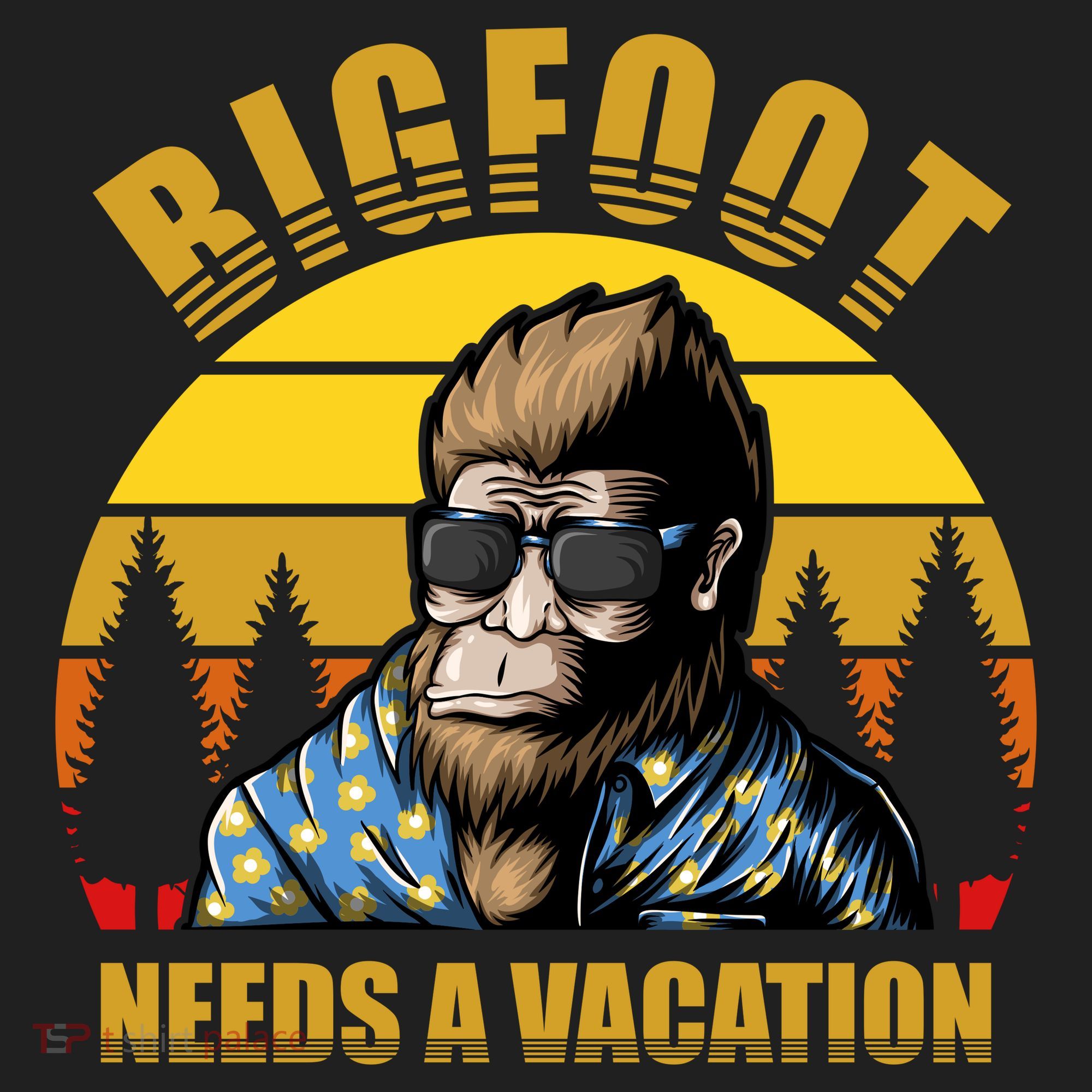 Bigfoot Needs A Vacation Women's Sweatshirt