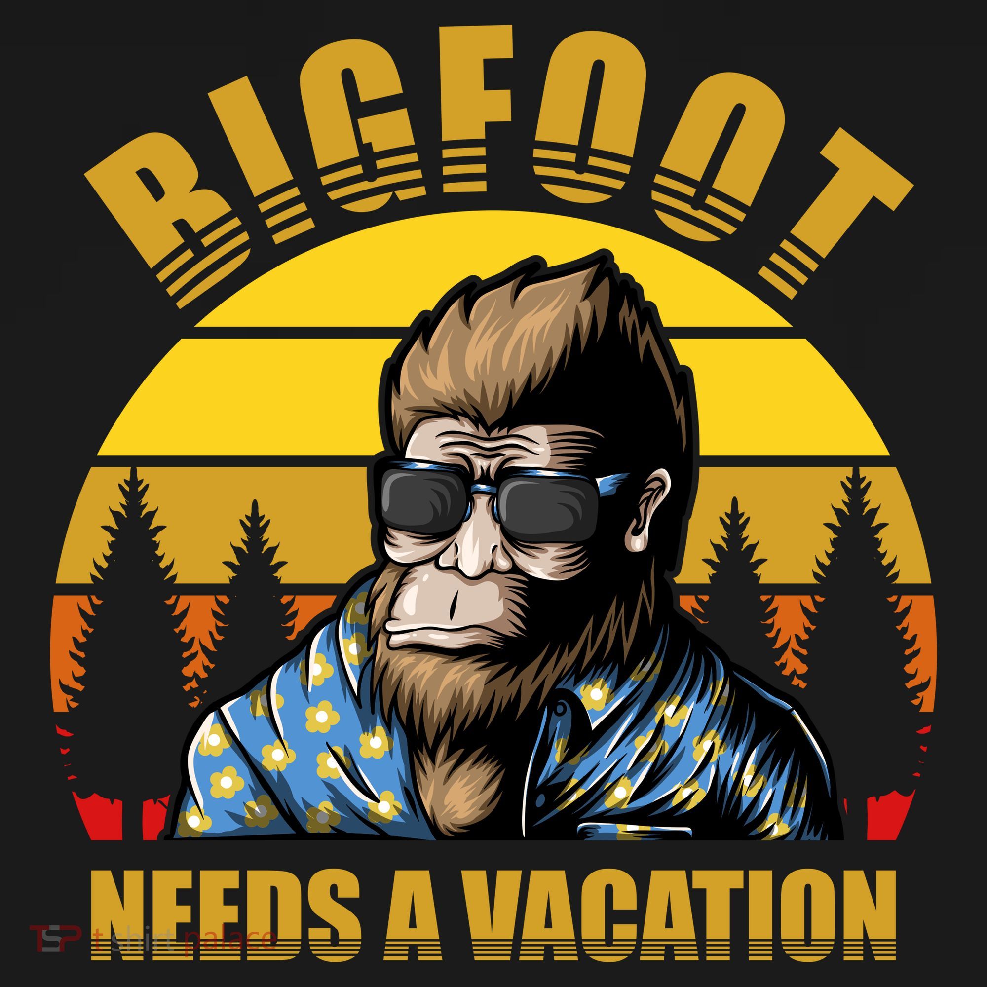 Bigfoot Needs A Vacation Doggie Tank