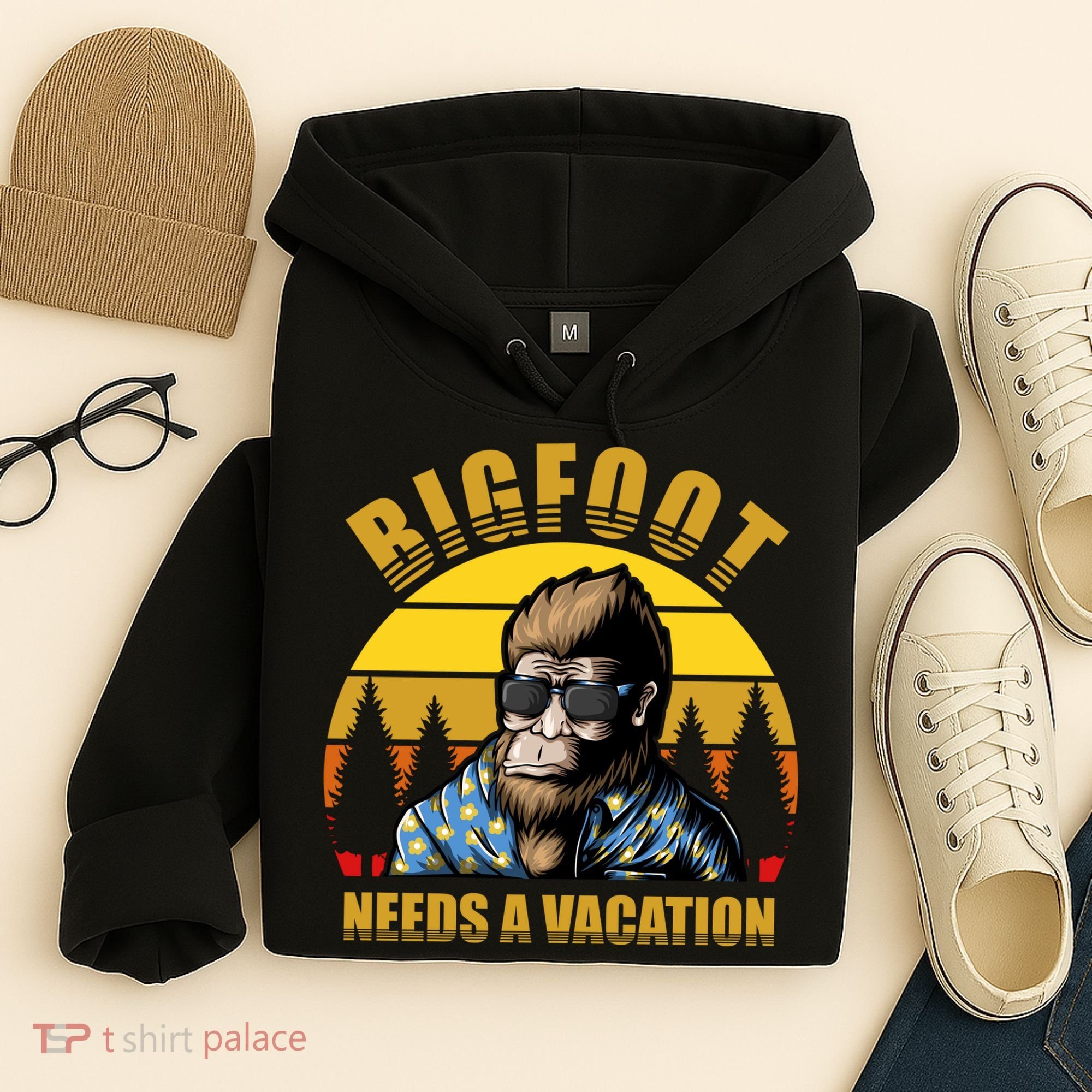 Bigfoot Needs A Vacation Hoodie