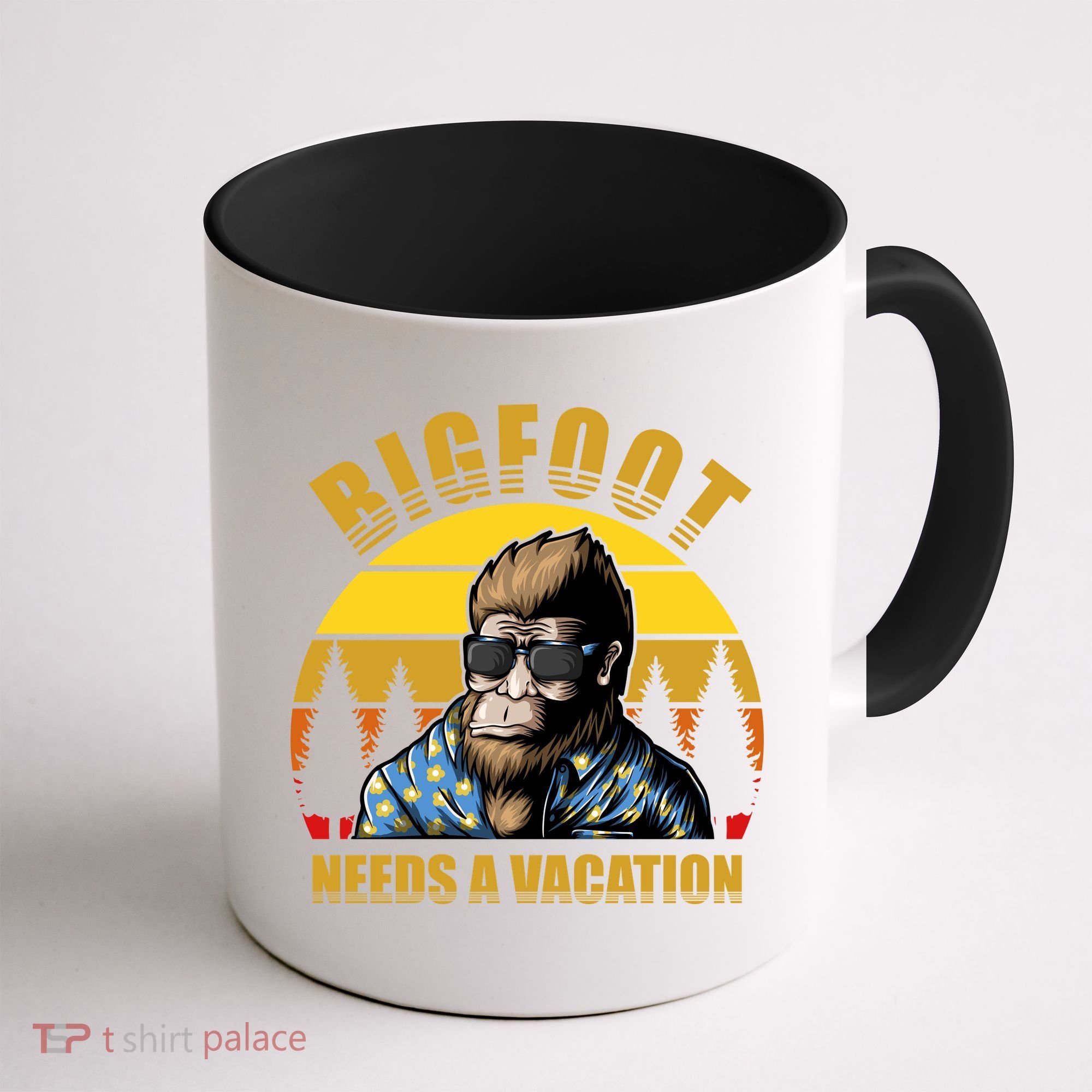 Bigfoot Needs A Vacation Coffee Mug