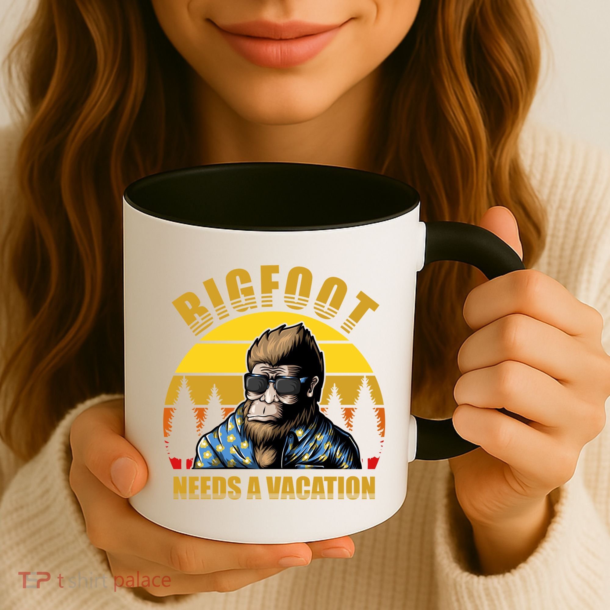 Bigfoot Needs A Vacation Coffee Mug