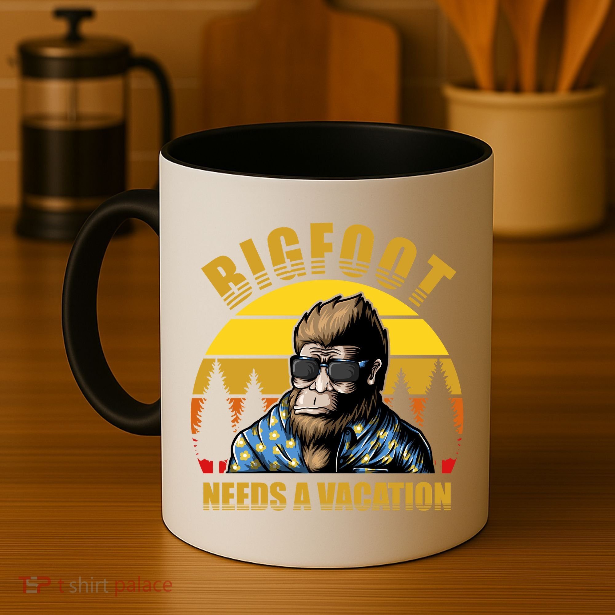 Bigfoot Needs A Vacation Coffee Mug