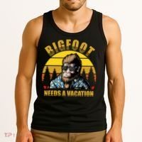 Bigfoot Needs A Vacation Tank Top thumb 3