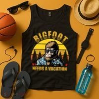 Bigfoot Needs A Vacation Tank Top thumb 4