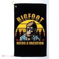 Bigfoot Needs A Vacation Golf Towel thumb 0