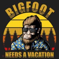 Bigfoot Needs A Vacation Golf Towel thumb 3