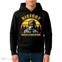 Bigfoot Needs A Vacation Kids Hoodie thumb 4