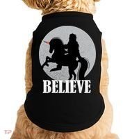 Bigfoot Riding Unicorn Believe Doggie Tank thumb 0