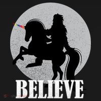 Bigfoot Riding Unicorn Believe Apron thumb 3