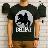 Bigfoot Riding Unicorn Believe T-Shirt thumb 6
