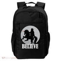 Bigfoot Riding Unicorn Believe Backpack thumb 0