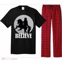Bigfoot Riding Unicorn Believe Pajama Set thumb 0