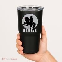 Bigfoot Riding Unicorn Believe Tumbler thumb 2