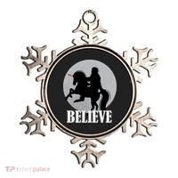 Bigfoot Riding Unicorn Believe Ornament thumb 0