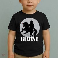 Bigfoot Riding Unicorn Believe Toddler T-Shirt thumb 2