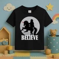 Bigfoot Riding Unicorn Believe Toddler T-Shirt thumb 3