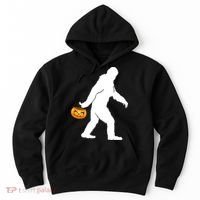 Bigfoot Sasquatch Halloween Pumpkin Hoodie thumb 0