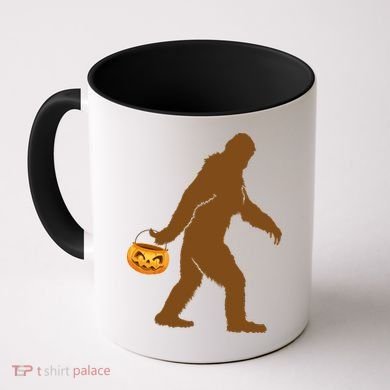 Bigfoot Sasquatch Halloween Pumpkin Coffee Mug