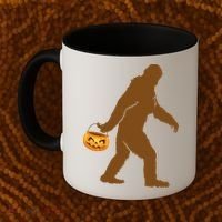 Bigfoot Sasquatch Halloween Pumpkin Coffee Mug thumb 2