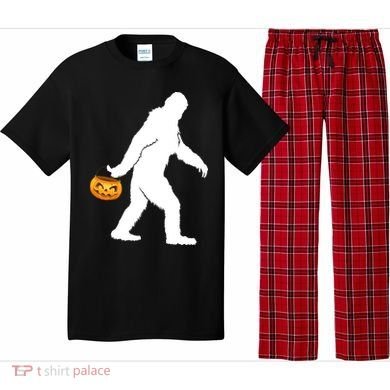 Bigfoot Sasquatch Halloween Pumpkin Pajama Set