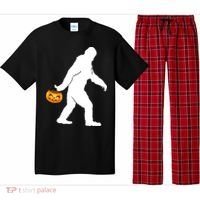 Bigfoot Sasquatch Halloween Pumpkin Pajama Set thumb 0