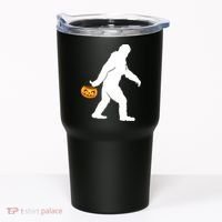 Bigfoot Sasquatch Halloween Pumpkin Tumbler thumb 0