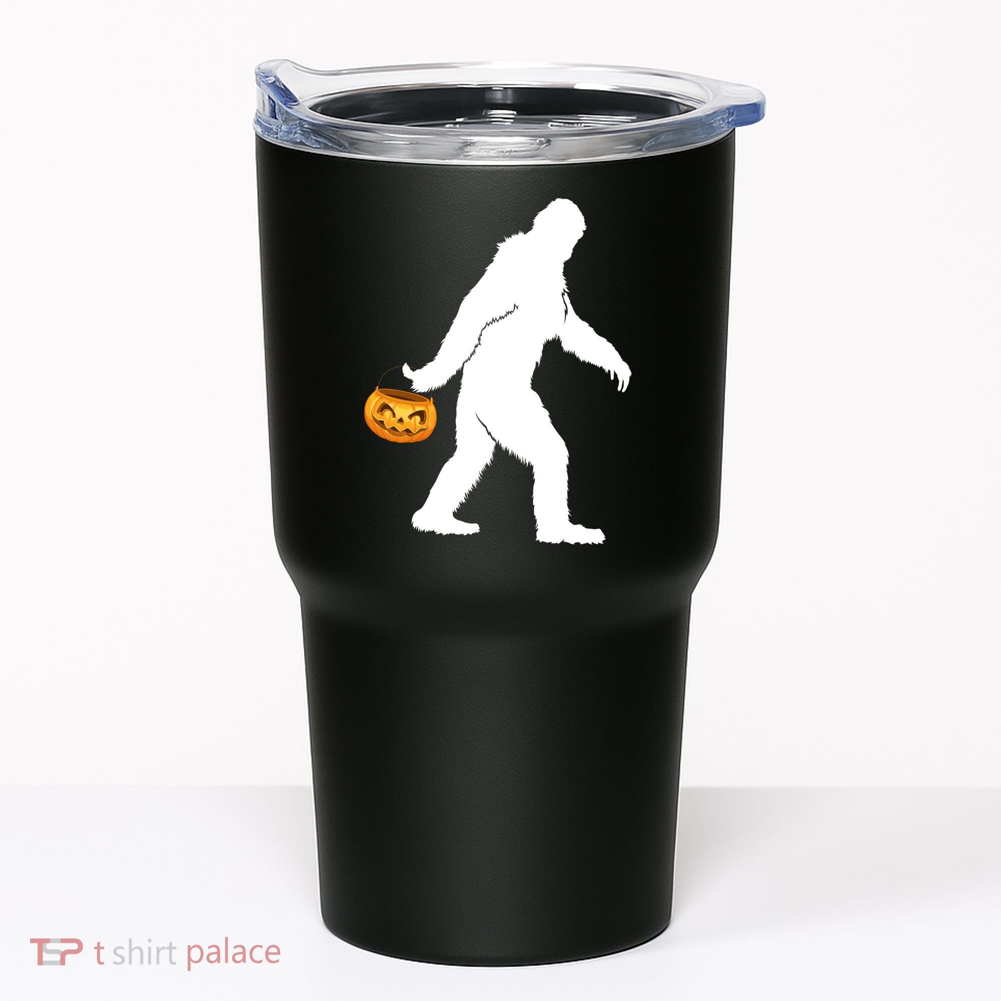 Bigfoot Sasquatch Halloween Pumpkin Tumbler