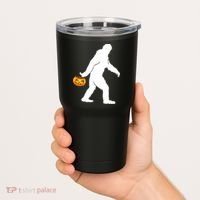 Bigfoot Sasquatch Halloween Pumpkin Tumbler thumb 2