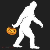 Bigfoot Sasquatch Halloween Pumpkin Golf Towel thumb 3