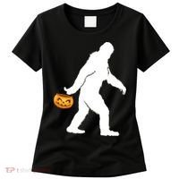 Bigfoot Sasquatch Halloween Pumpkin Women's T-Shirt thumb 0