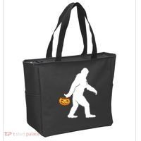 Bigfoot Sasquatch Halloween Pumpkin Tote Bag thumb 2