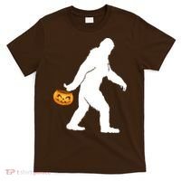 Bigfoot Sasquatch Halloween Pumpkin T-Shirt thumb 0