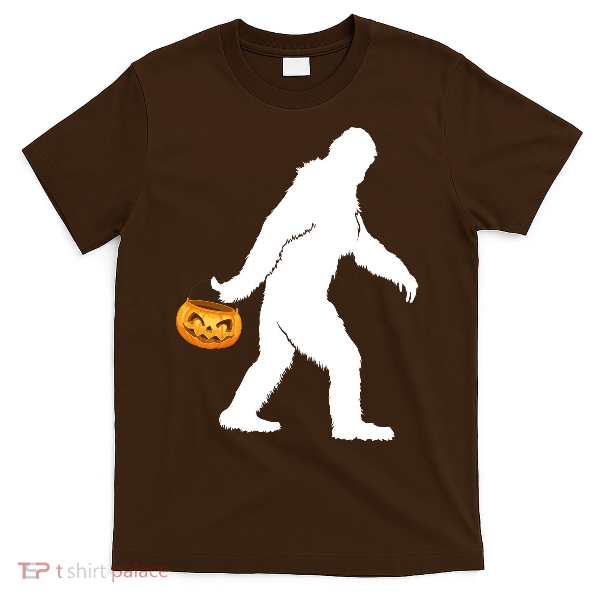 Bigfoot Sasquatch Halloween Pumpkin T-Shirt