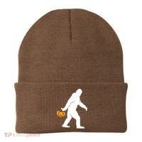 Bigfoot Sasquatch Halloween Pumpkin Beanie thumb 0