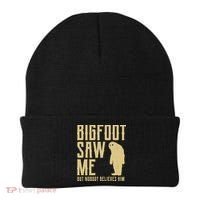 Bigfoot Saw Me But Nobody Believes Him Beanie thumb 0