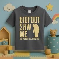 Bigfoot Saw Me But Nobody Believes Him Toddler T-Shirt thumb 3