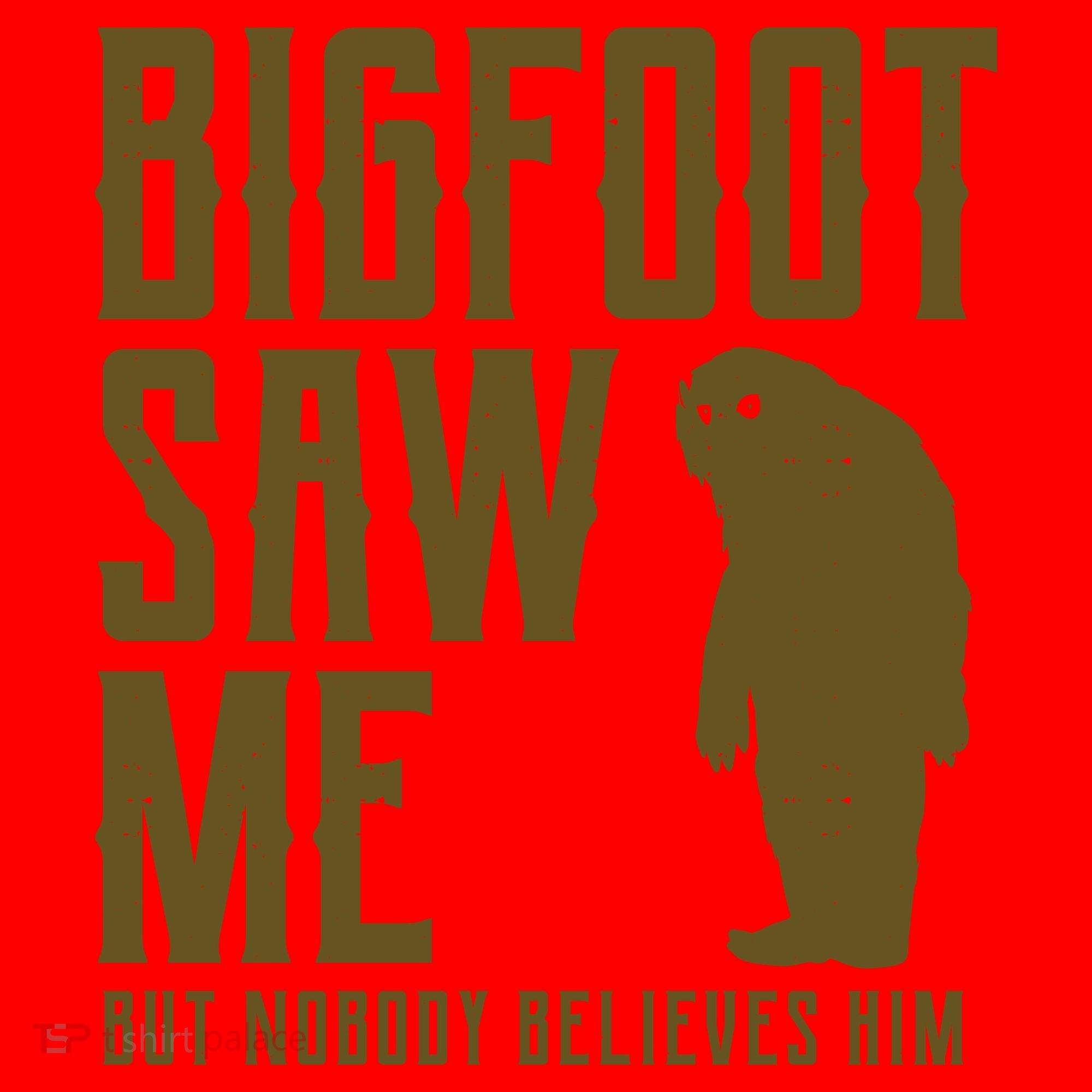 Bigfoot Saw Me But Nobody Believes Him Santa Hat