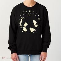 Bigfoot Silhouette Moon Stars Women's Sweatshirt thumb 0