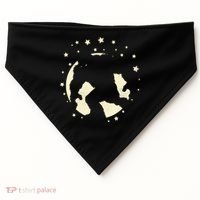 Bigfoot Silhouette Moon Stars USA-Made Doggie Bandana thumb 0