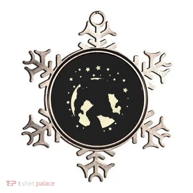 Bigfoot Silhouette Moon Stars Ornament
