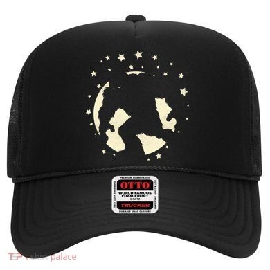 Bigfoot Silhouette Moon Stars Hat