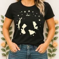Bigfoot Silhouette Moon Stars Women's T-Shirt thumb 2