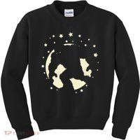 Bigfoot Silhouette Moon Stars Kids Sweatshirt thumb 0