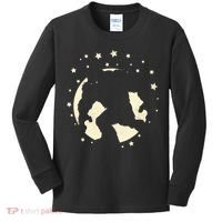 Bigfoot Silhouette Moon Stars Kids Long Sleeve Shirt thumb 0