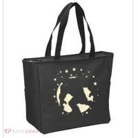 Bigfoot Silhouette Moon Stars Tote Bag thumb 2