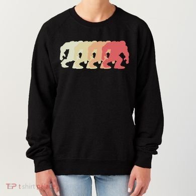 Bigfoot Silhouette Retro Sasquatch Women's Sweatshirt